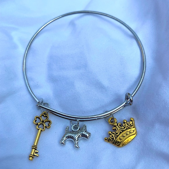 Hand Crafted Jewelry - Brand New! Handmade! Adjustable Charm Bangle Bracelet!